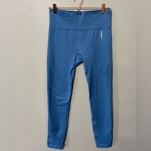 Gymshark Energy+ Seamless Leggings - Blue Size large (women) lg athletic legging